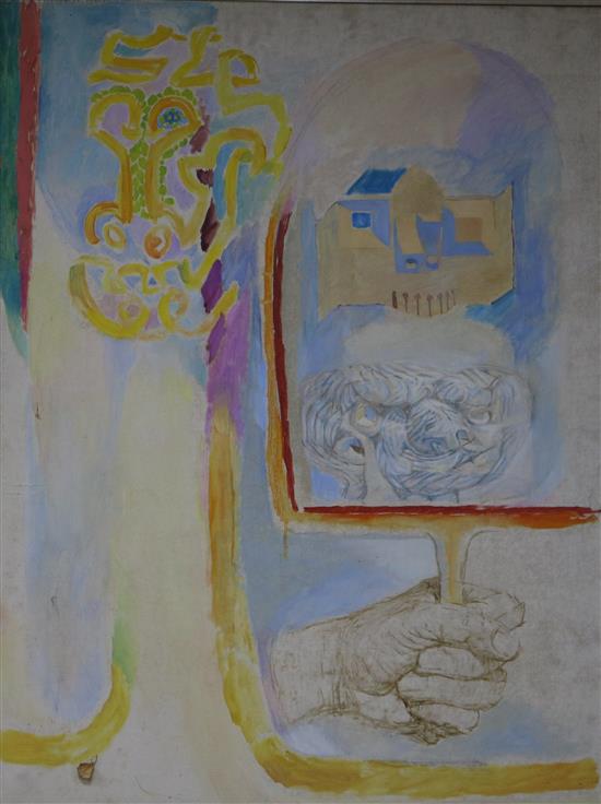 Thomas Rathmell (1912-1990) The Mirror, 1966 40 x 30in.